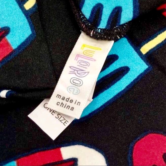 LuLaRoe OS Leggings Popsicles Bomb Pops UNICORN - Picture 3 of 7
